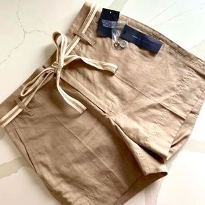 MARC JACOBS COTTON LINEN CARGO SHORTS TRAVEL SAFARI CRUISE BEACH SUMMER HIKING